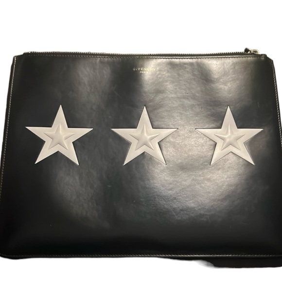 Givenchy 3 star leather clutch - Picture 1 of 9